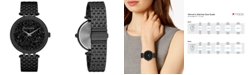 Caravelle  Women's Black Stainless Steel Bracelet Watch 38mm